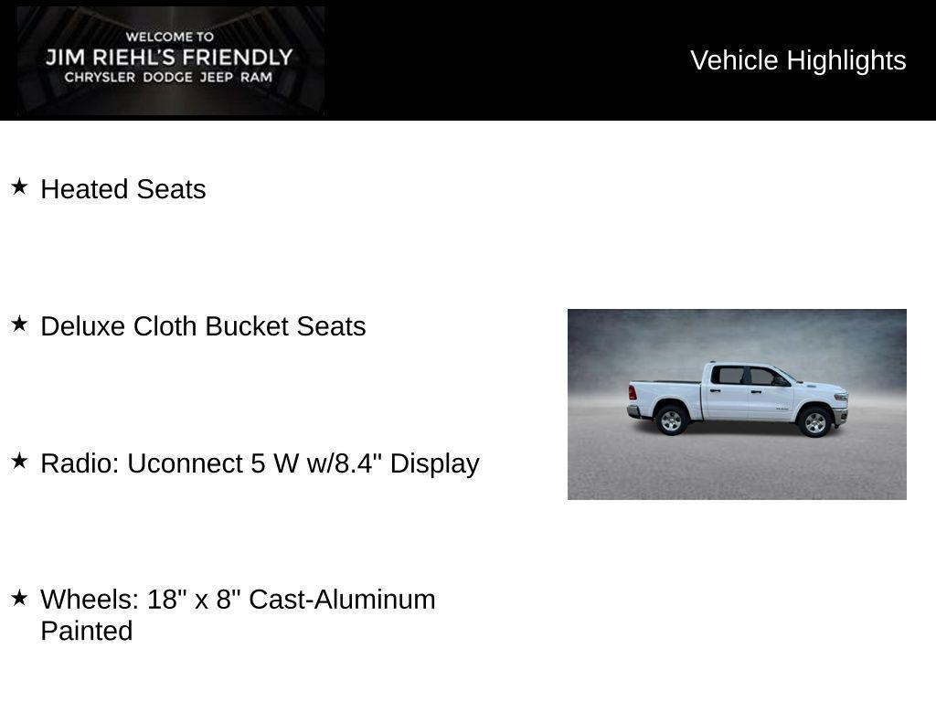 new 2025 Ram 1500 car, priced at $40,972