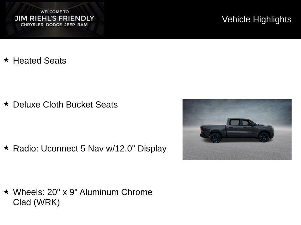 new 2026 Ram 1500 car, priced at $49,698