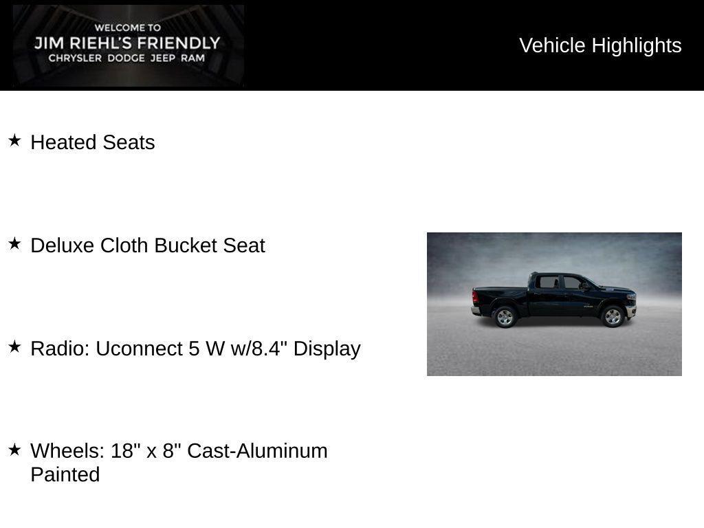 new 2025 Ram 1500 car, priced at $41,450