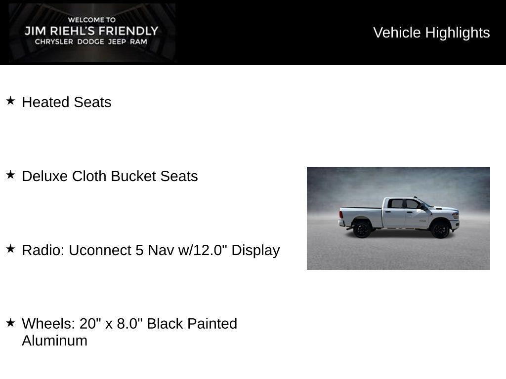 new 2026 Ram 2500 car, priced at $70,426