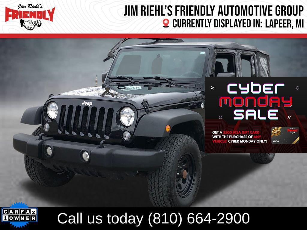 used 2016 Jeep Wrangler Unlimited car, priced at $16,499