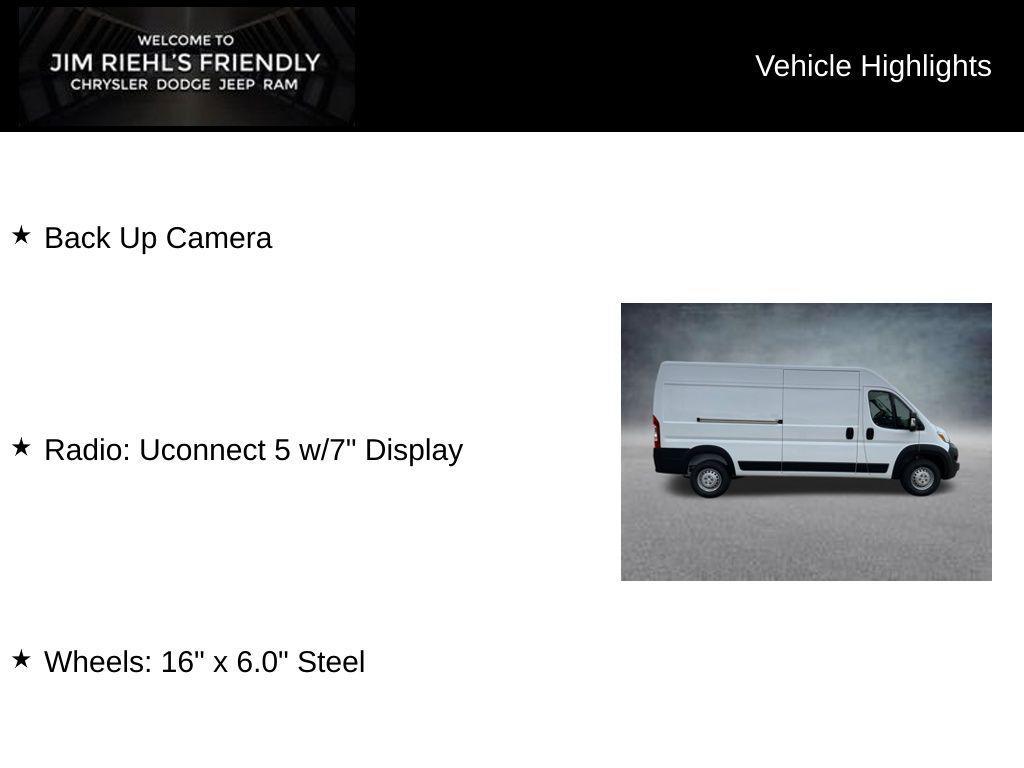 new 2026 Ram ProMaster 2500 car, priced at $49,929