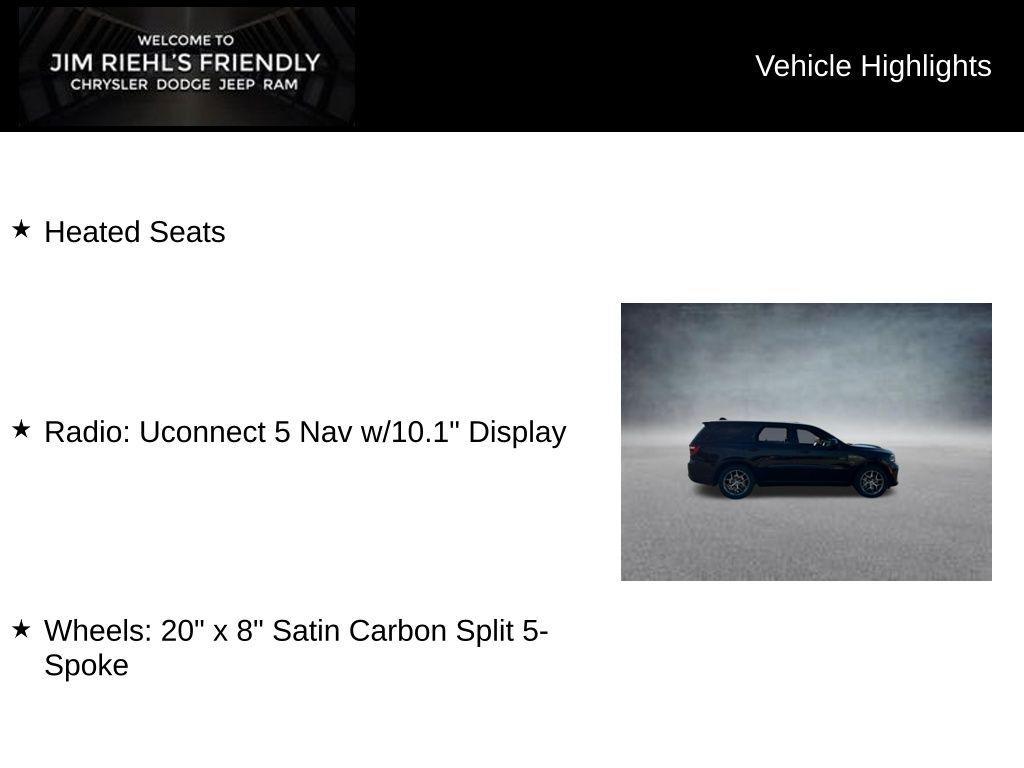 new 2026 Dodge Durango car, priced at $40,028