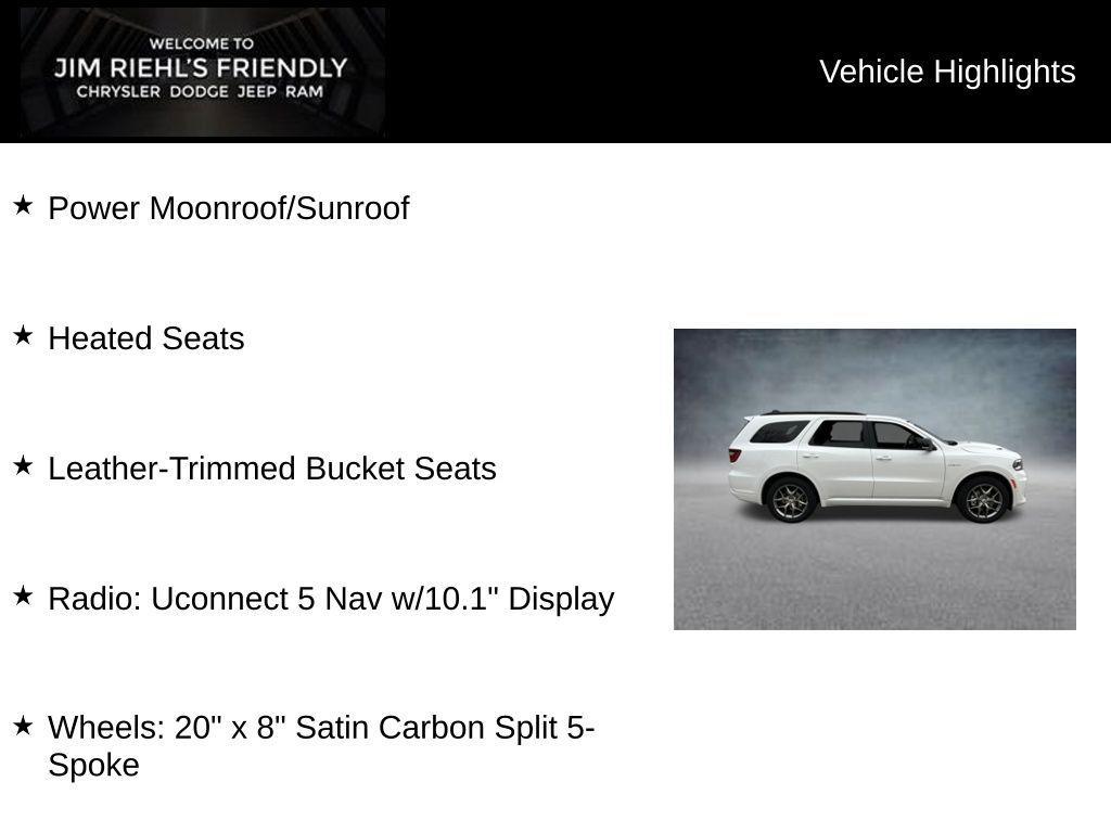 new 2026 Dodge Durango car, priced at $44,384