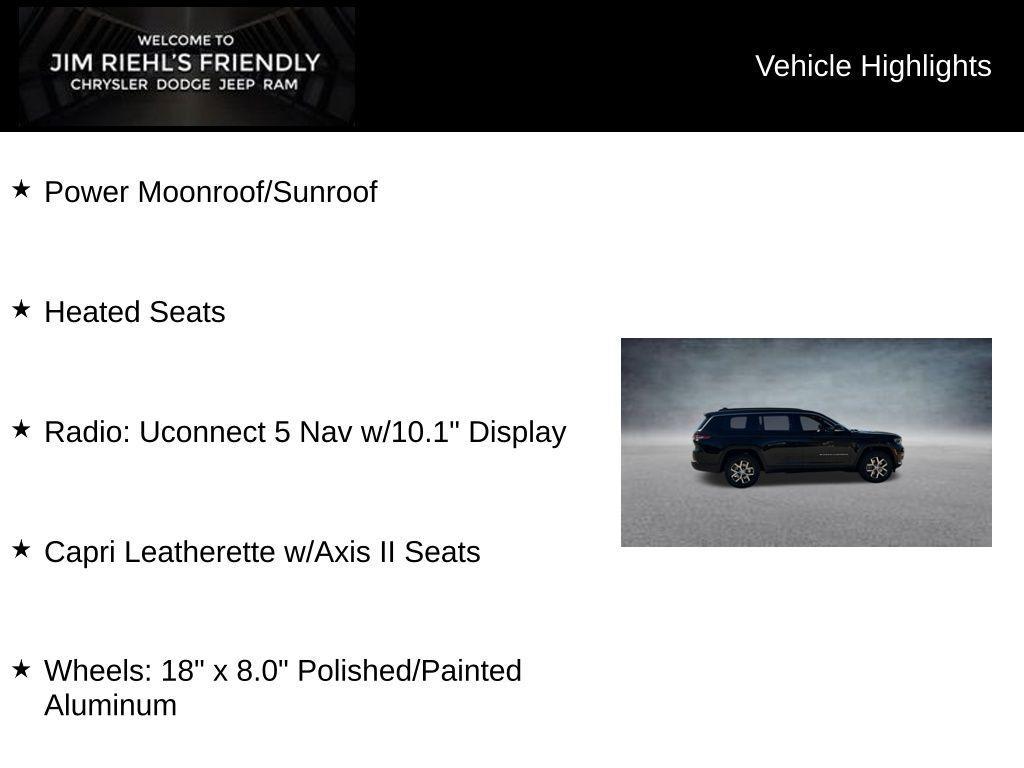 new 2025 Jeep Grand Cherokee L car, priced at $46,822