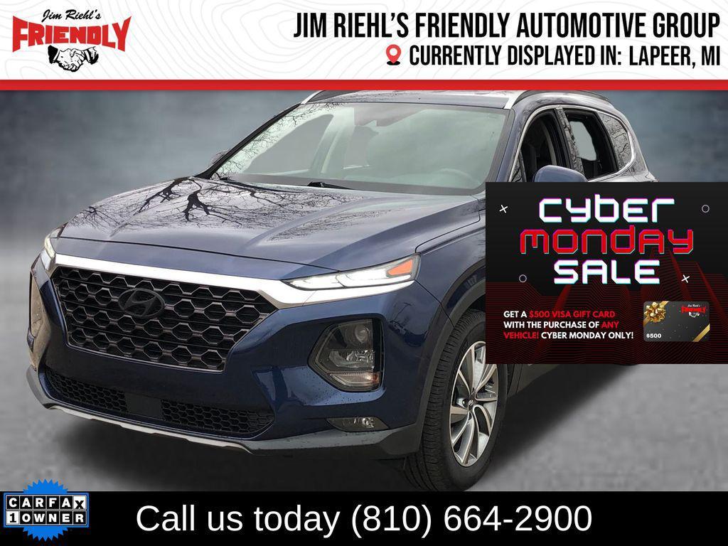 used 2019 Hyundai Santa Fe car, priced at $18,399