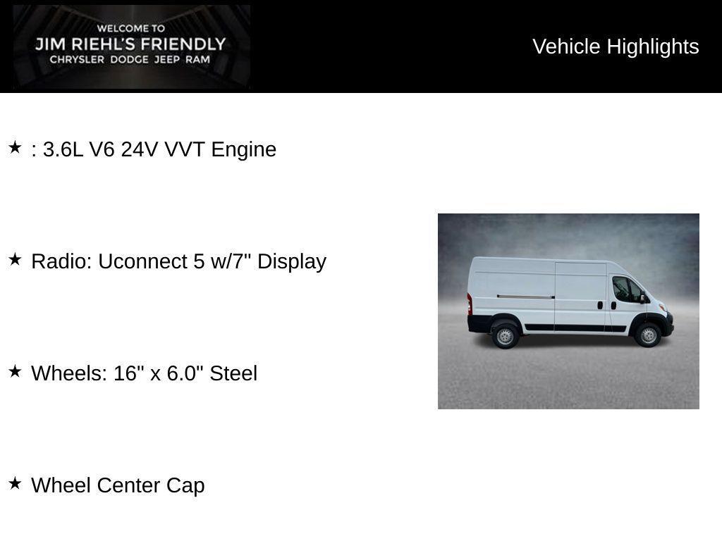 new 2026 Ram ProMaster 2500 car, priced at $49,929