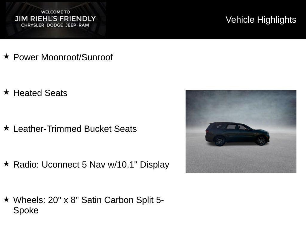 new 2026 Dodge Durango car, priced at $44,893
