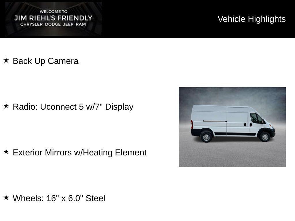 new 2026 Ram ProMaster 2500 car, priced at $49,051