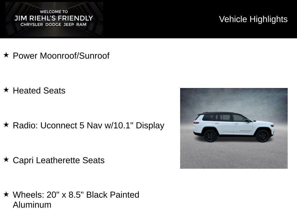 new 2025 Jeep Grand Cherokee L car, priced at $47,996