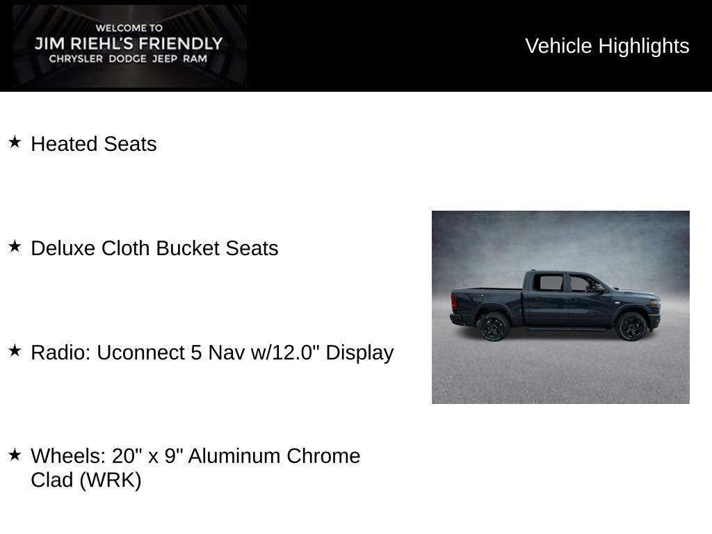 new 2026 Ram 1500 car, priced at $50,622