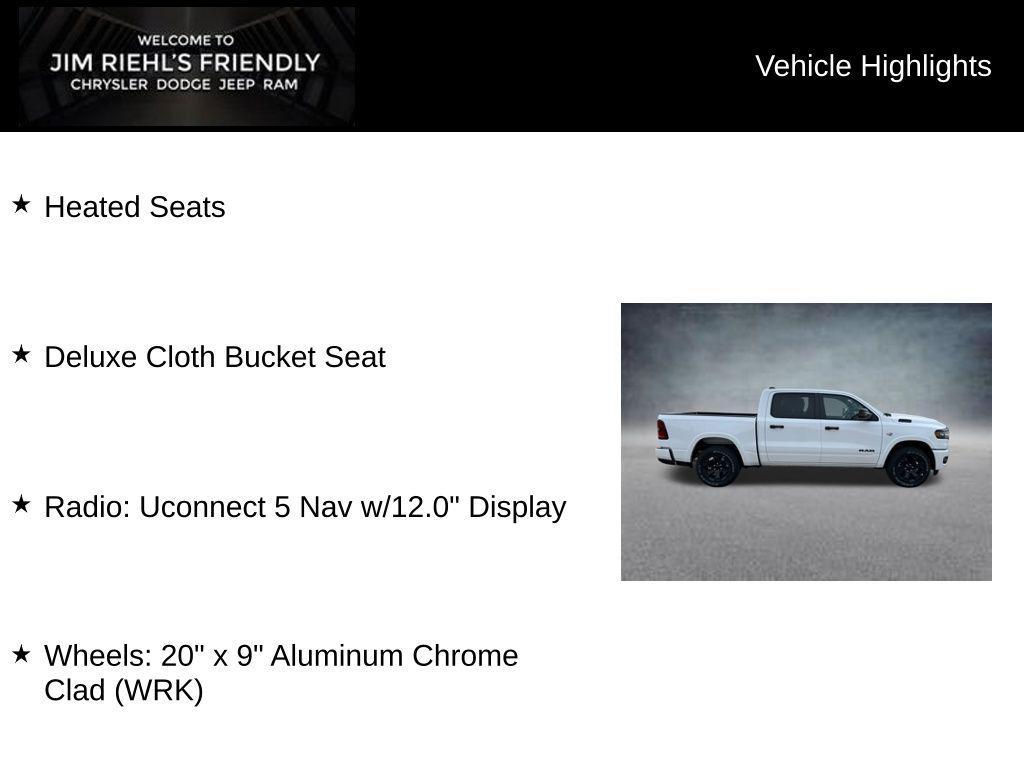 new 2026 Ram 1500 car, priced at $50,756