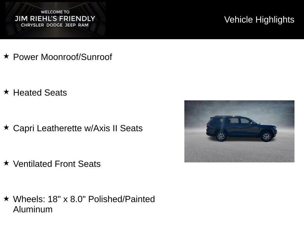new 2025 Jeep Grand Cherokee L car, priced at $46,822