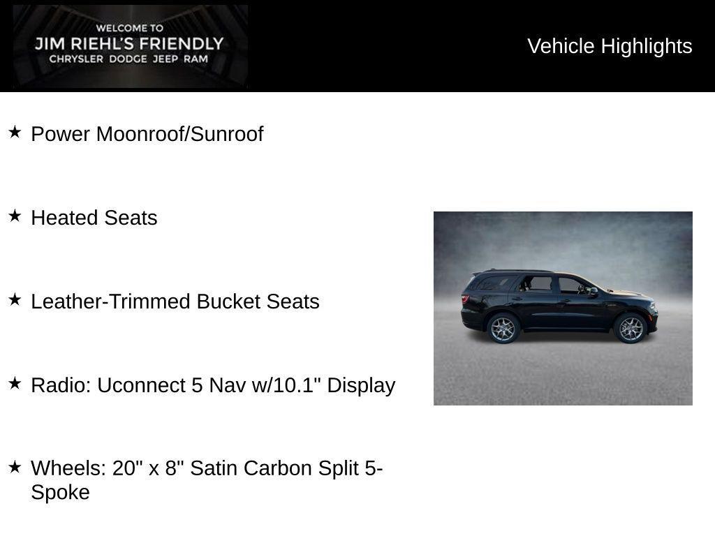 new 2026 Dodge Durango car, priced at $44,384