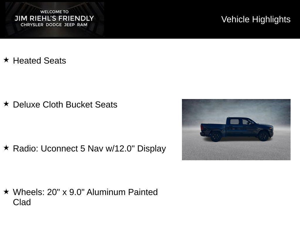 new 2025 Ram 1500 car, priced at $44,138