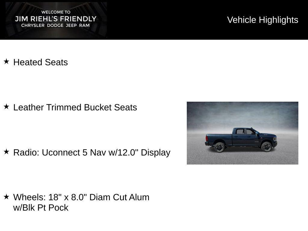 new 2025 Ram 2500 car, priced at $71,930