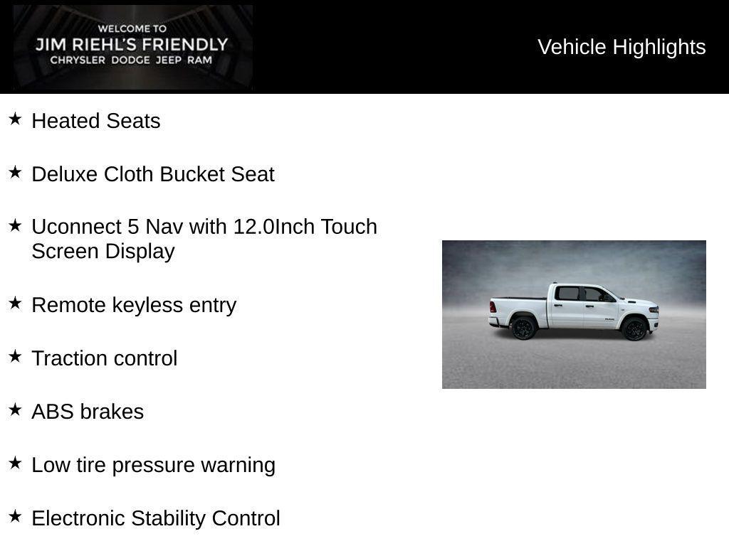 new 2026 Ram 1500 car, priced at $50,226