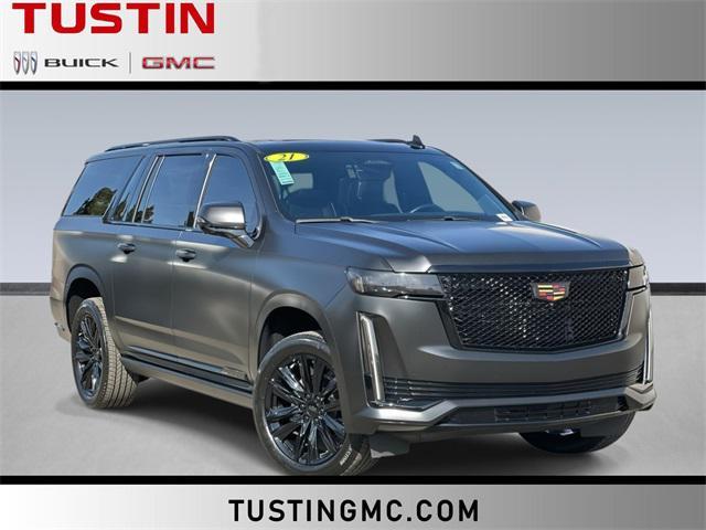 used 2021 Cadillac Escalade ESV car, priced at $74,773