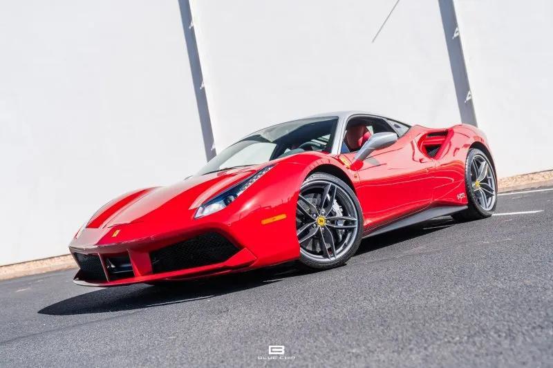 used 2018 Ferrari 488 GTB car, priced at $335,499