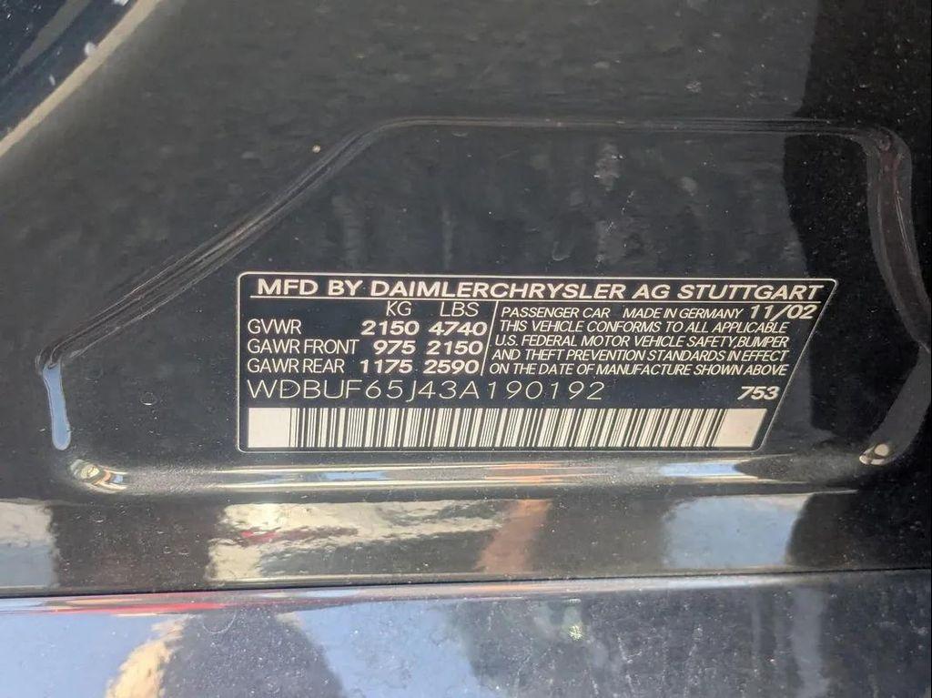 used 2003 Mercedes-Benz E-Class car, priced at $8,990