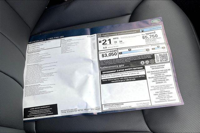 new 2025 Land Rover Range Rover car, priced at $123,300