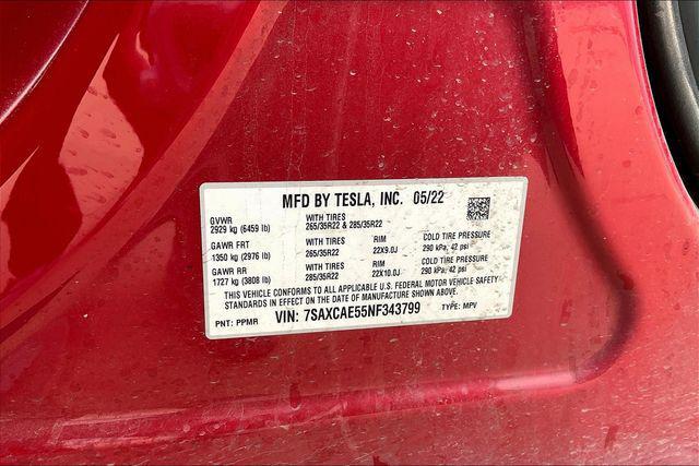 used 2022 Tesla Model X car, priced at $52,900
