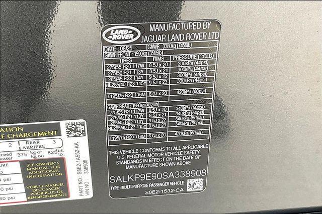 new 2025 Land Rover Range Rover car, priced at $143,665