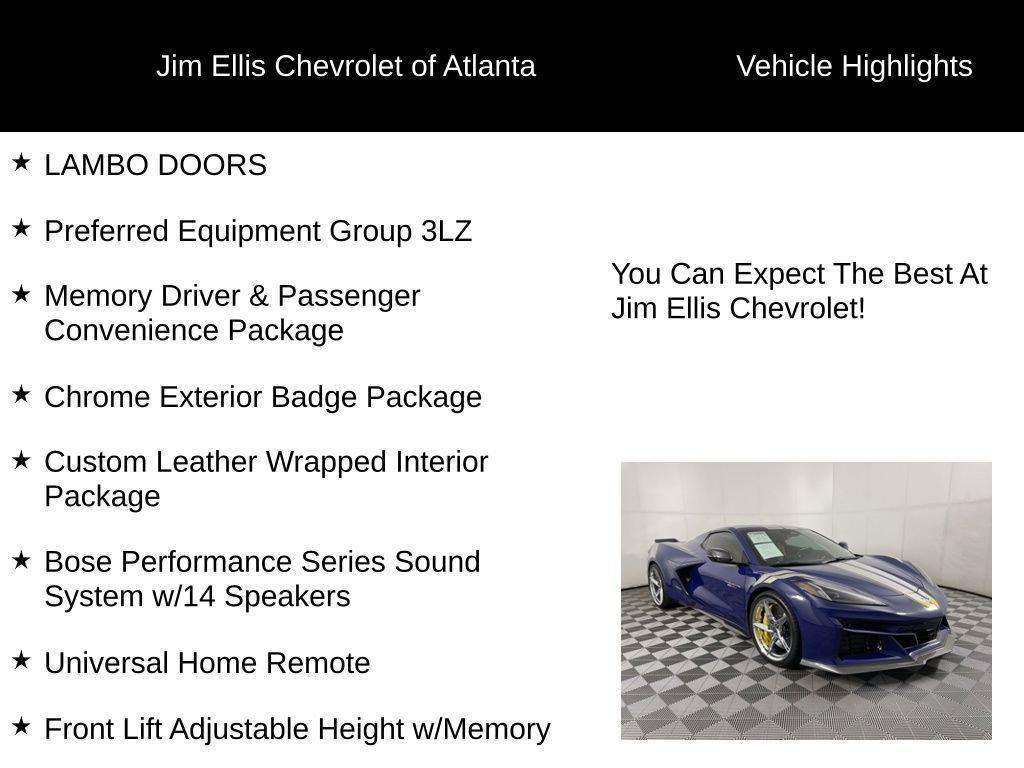 used 2025 Chevrolet Corvette E-Ray car, priced at $122,000