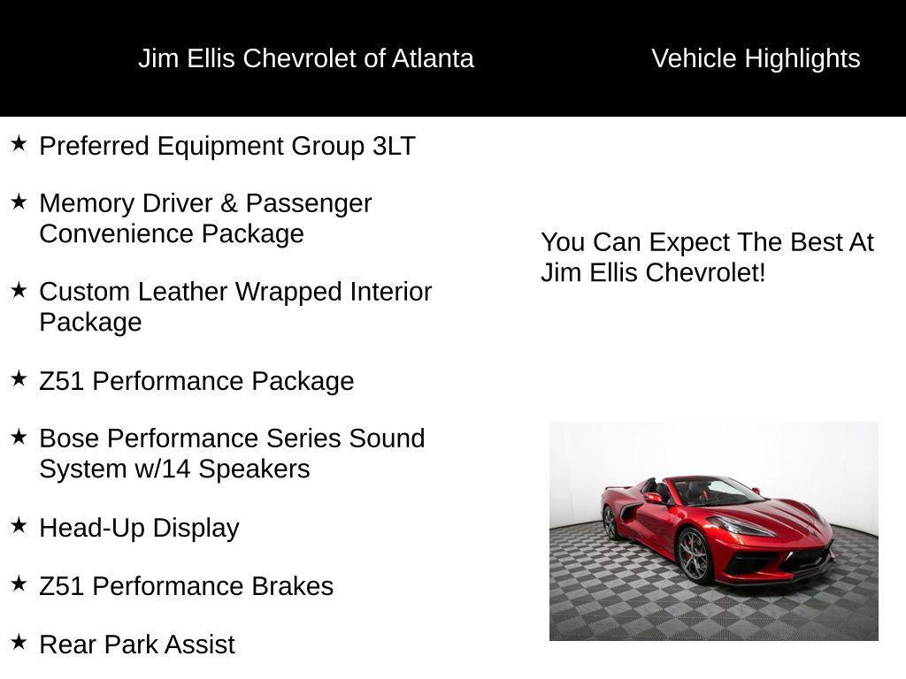used 2022 Chevrolet Corvette car, priced at $73,000