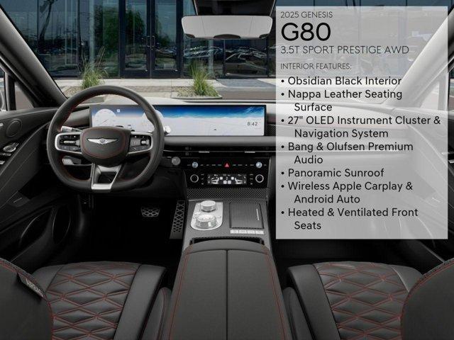 new 2025 Genesis G80 car, priced at $80,323
