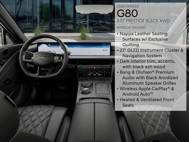 new 2026 Genesis G80 car, priced at $81,695