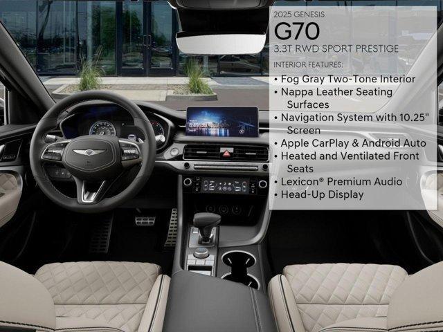 new 2025 Genesis G70 car, priced at $54,541