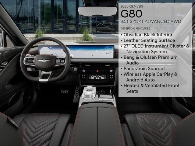 new 2025 Genesis G80 car, priced at $72,843