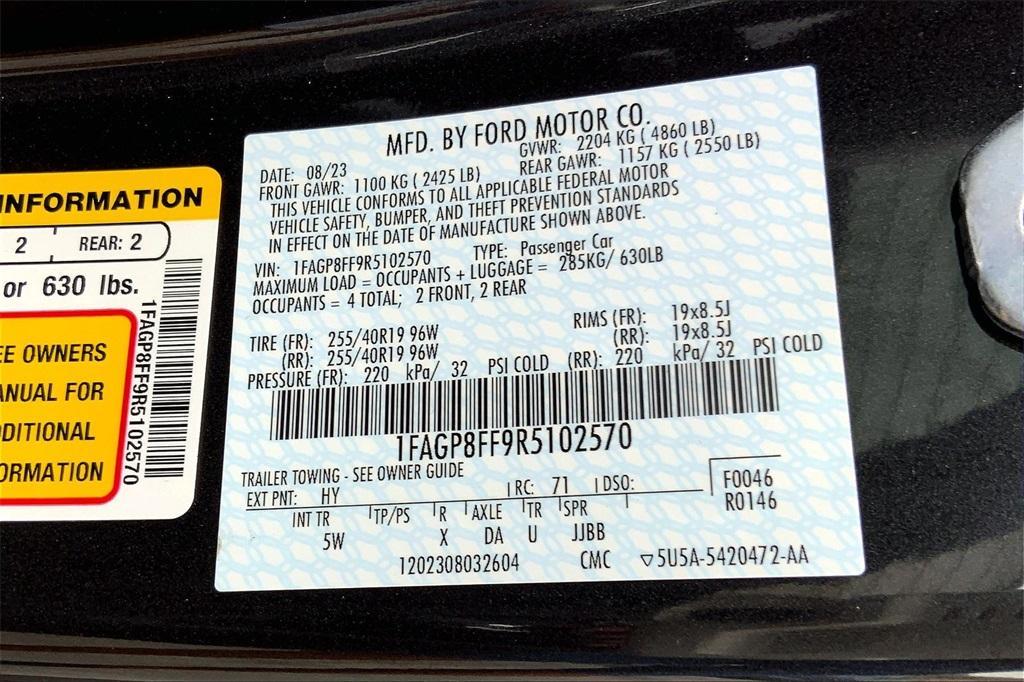 new 2024 Ford Mustang car, priced at $62,715