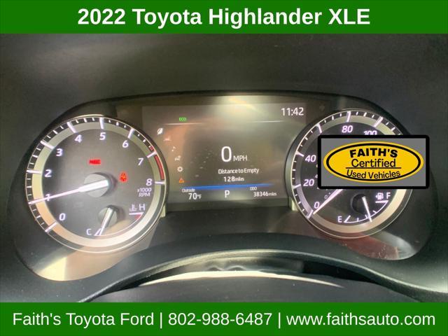 used 2022 Toyota Highlander car, priced at $36,998