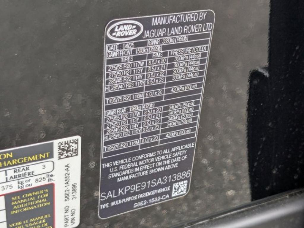 new 2025 Land Rover Range Rover car, priced at $140,155