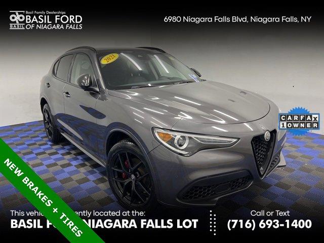 used 2021 Alfa Romeo Stelvio car, priced at $26,300