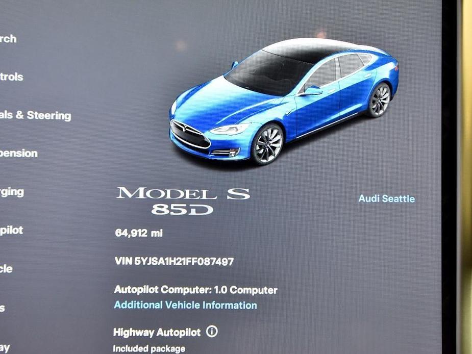 used 2015 Tesla Model S car, priced at $18,499