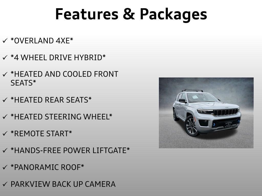 used 2024 Jeep Grand Cherokee 4xe car, priced at $44,999