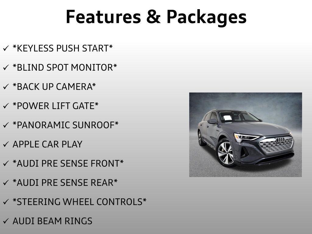 used 2024 Audi Q8 e-tron car, priced at $37,499