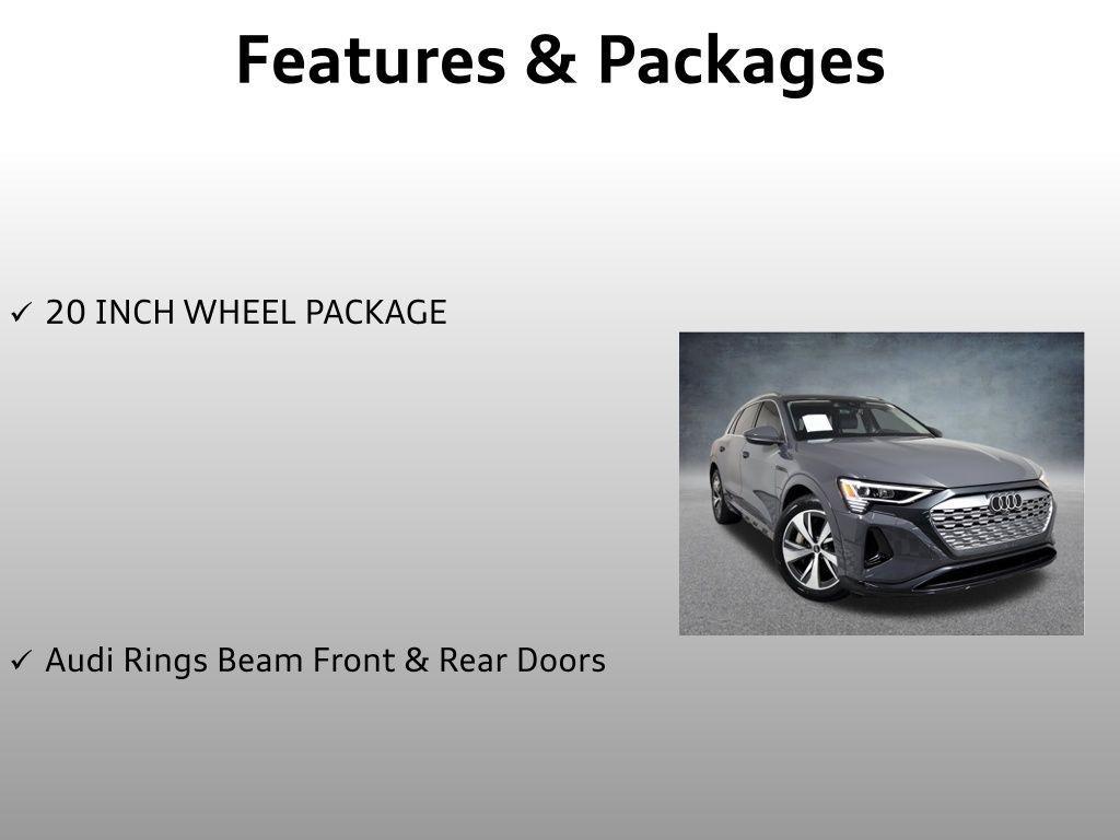 used 2024 Audi Q8 e-tron car, priced at $37,499