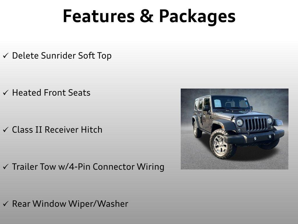 used 2017 Jeep Wrangler Unlimited car, priced at $26,399
