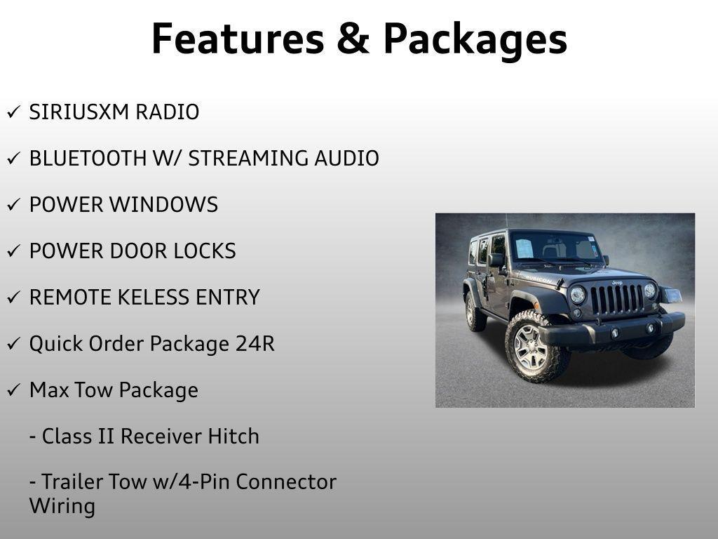used 2017 Jeep Wrangler Unlimited car, priced at $26,399