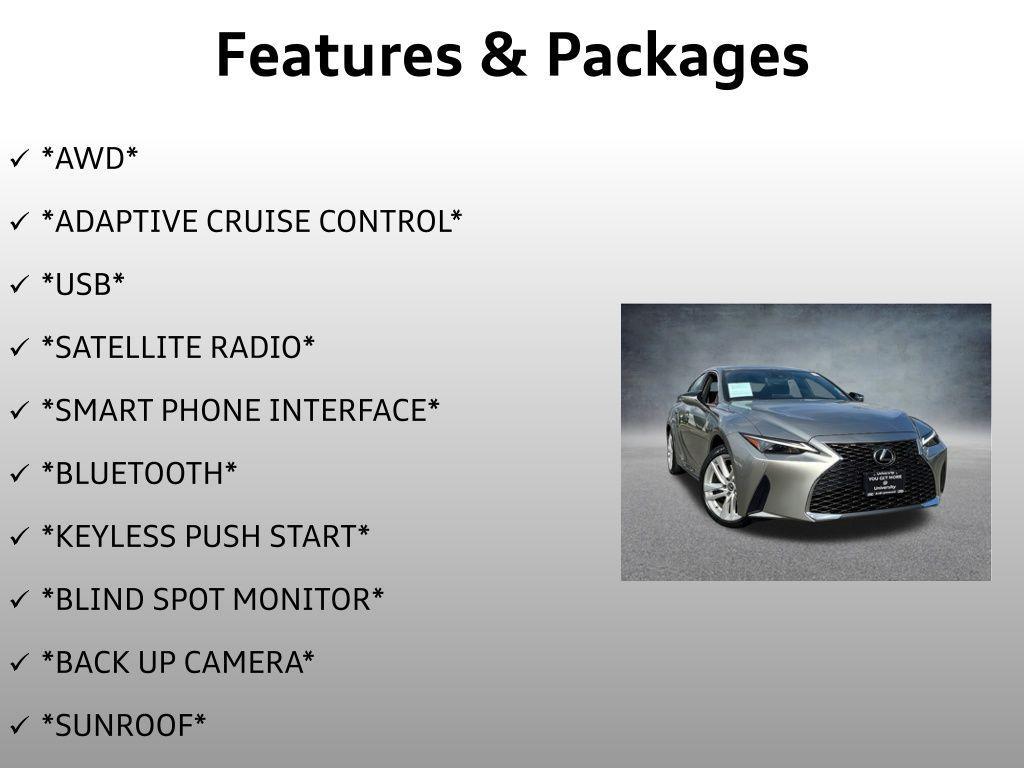 used 2021 Lexus IS 300 car, priced at $34,199