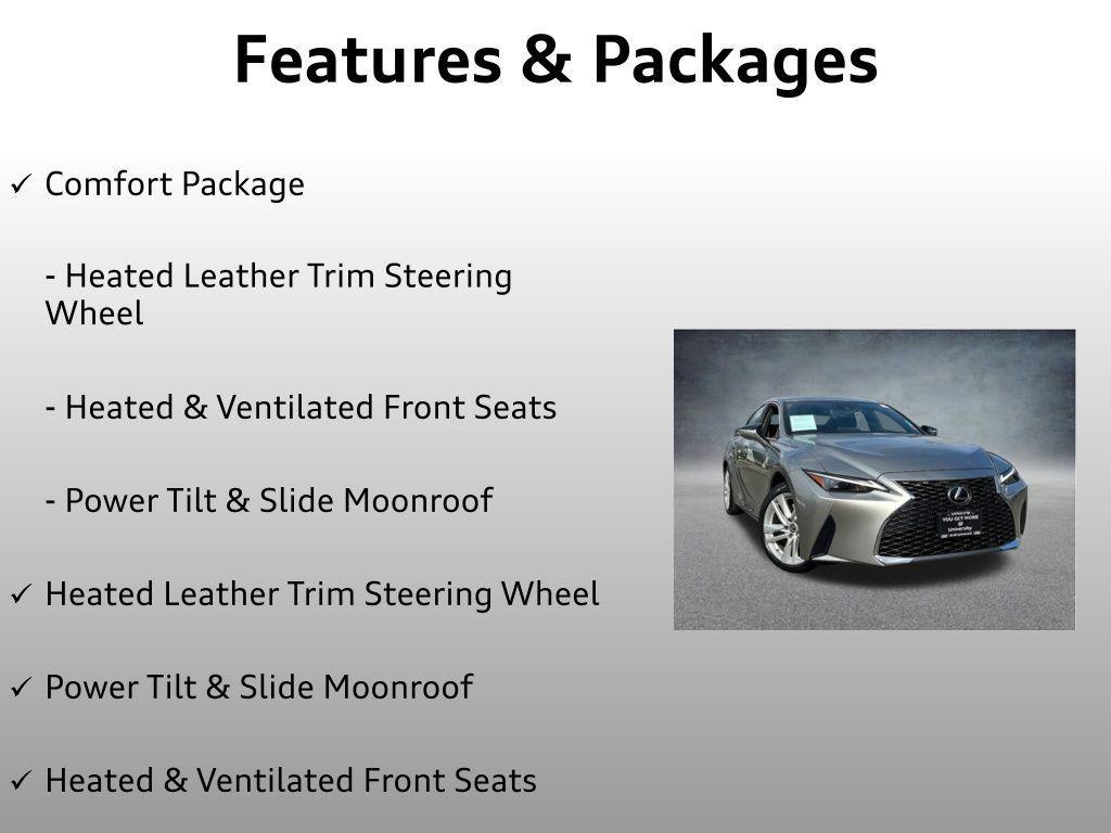 used 2021 Lexus IS 300 car, priced at $34,199