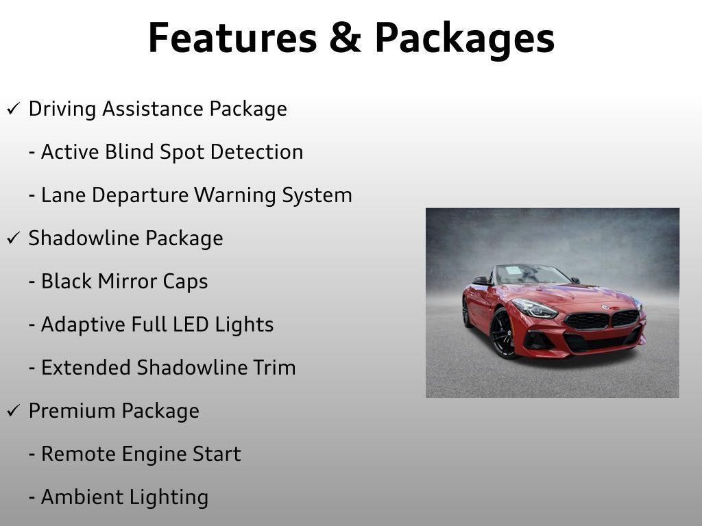 used 2023 BMW Z4 car, priced at $55,499