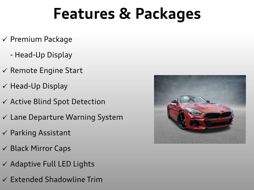 used 2023 BMW Z4 car, priced at $55,499
