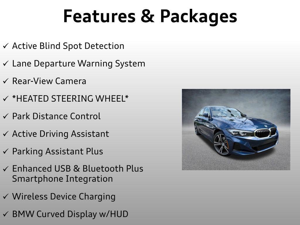 used 2024 BMW 330 car, priced at $33,499