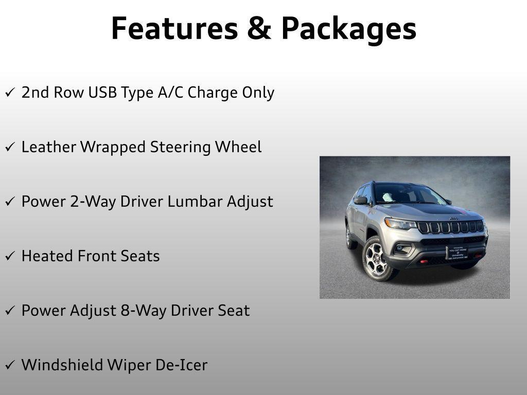 used 2022 Jeep Compass car, priced at $23,399