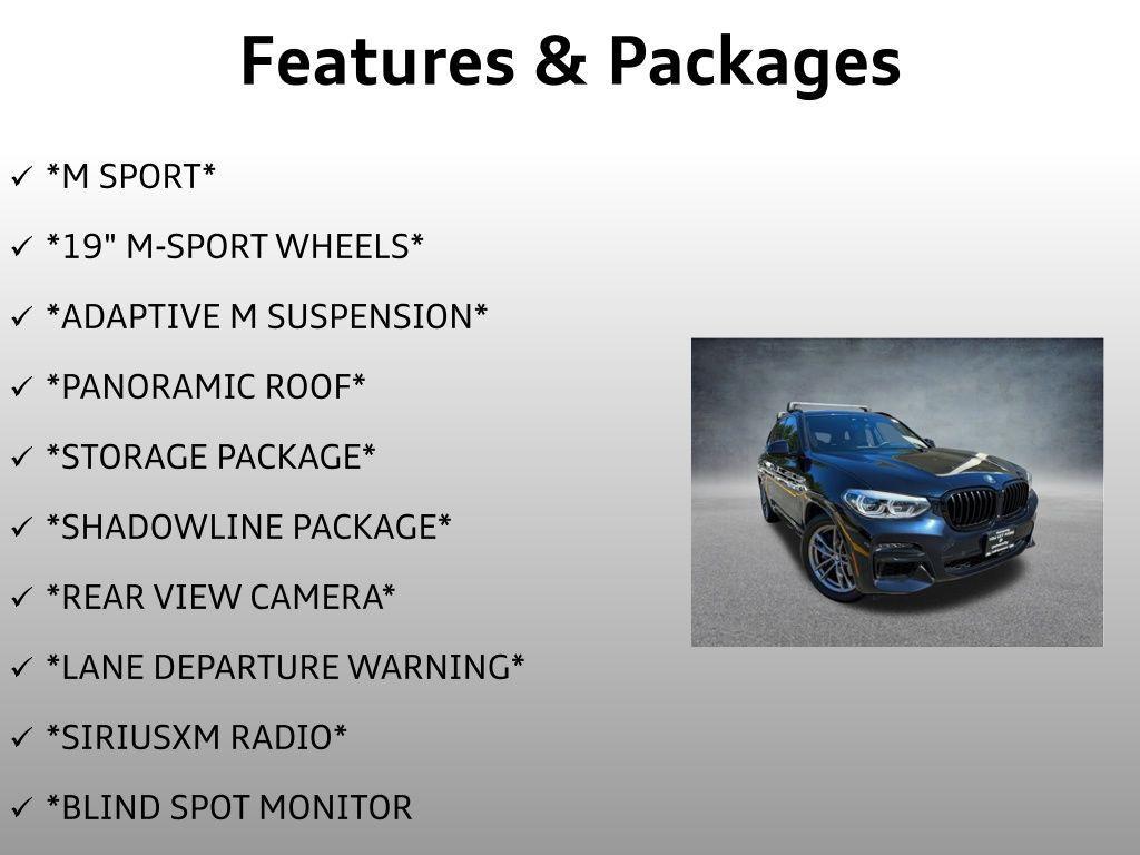 used 2021 BMW X3 car, priced at $38,499